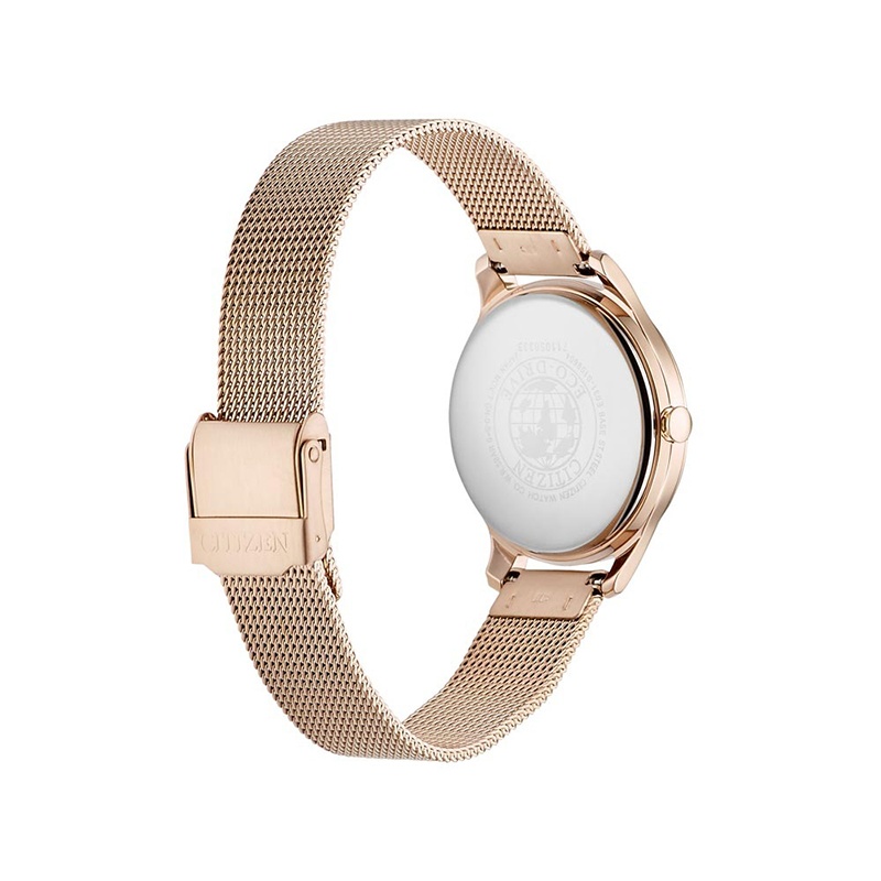 商品Citizen|Citizen 23新款 女士玫瑰金不锈钢精钢表带玫瑰粉表盘腕表32mm,价格¥1312,第3张图片详细描述