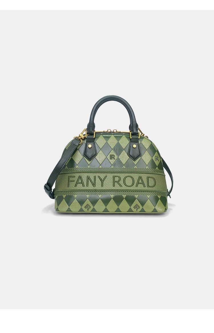 商品[国内直发] FANY ROAD|FANYROAD品牌女包新款经典上班通勤百搭手提包压花单肩斜挎贝壳包,价格¥371,第7张图片详细描述