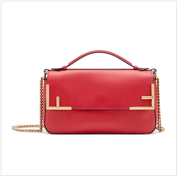 商品[国内直发] Fendi|Fendi 芬迪 女士棕色小牛皮单肩包斜挎包 8BT297-A5MP-F1539,价格¥13705,第5张图片详细描述