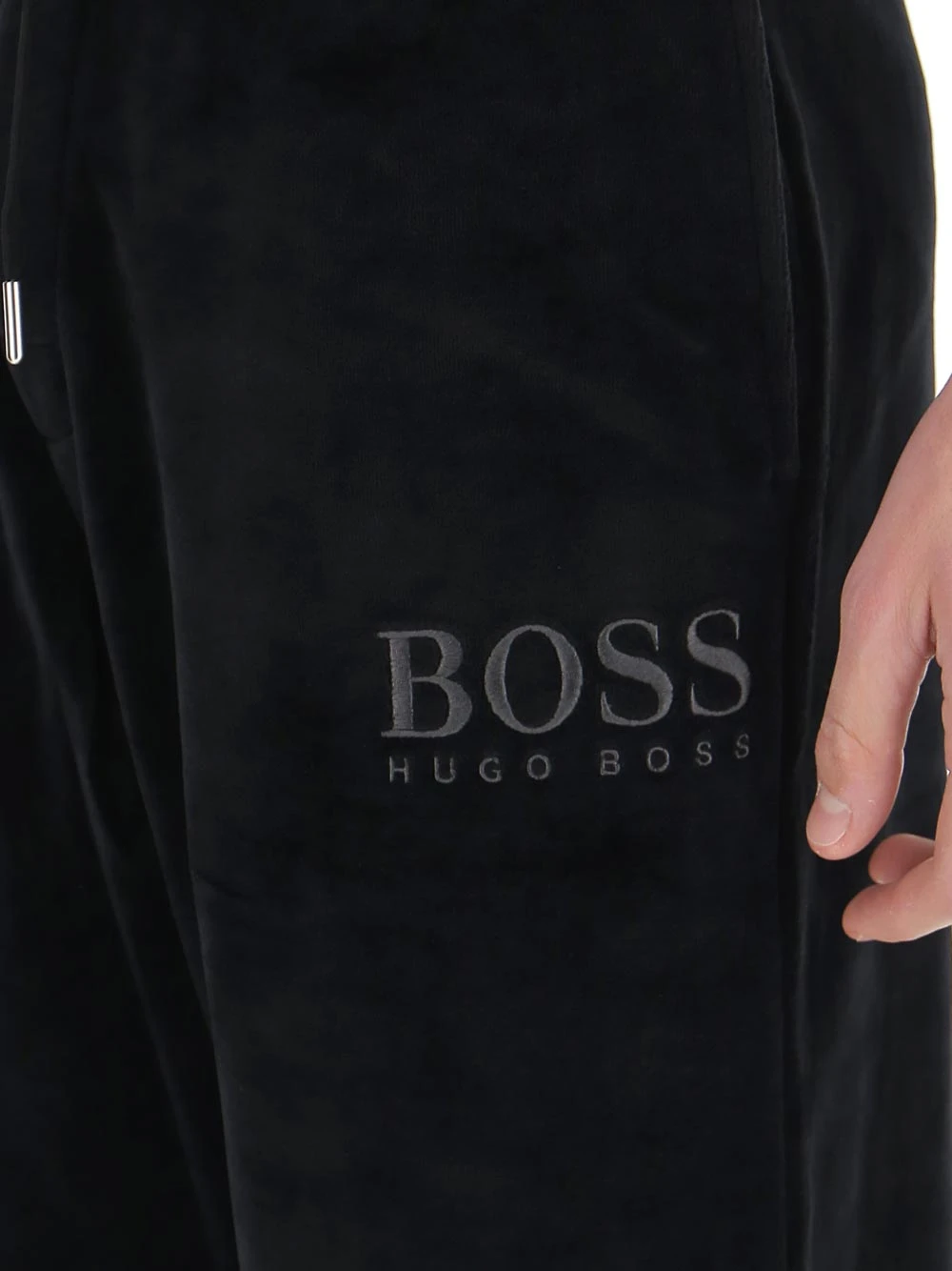 商品[国内直发] Hugo Boss|HUGO BOSS 雨果博斯 男士黑色休闲裤 50442821-001,价格¥602,第4张图片详细描述