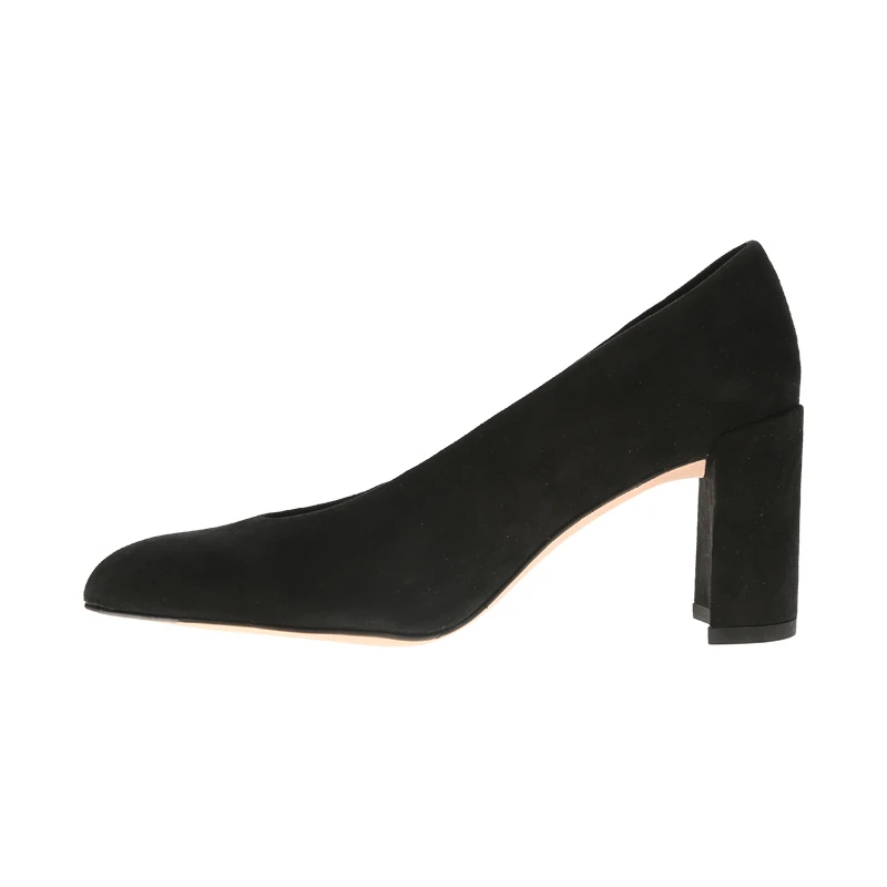 商品[国内直发] Stuart Weitzman|STUART WEITZMAN 黑色女士高跟鞋 CHOKEUP-BLACK-SUEDE,价格¥853,第1张图片详细描述