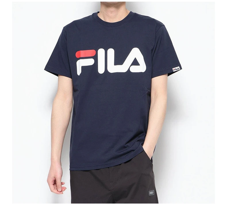 商品[国内直发] Fila|FILA 蓝色男士T恤 LM913784-412,价格¥105,第8张图片详细描述