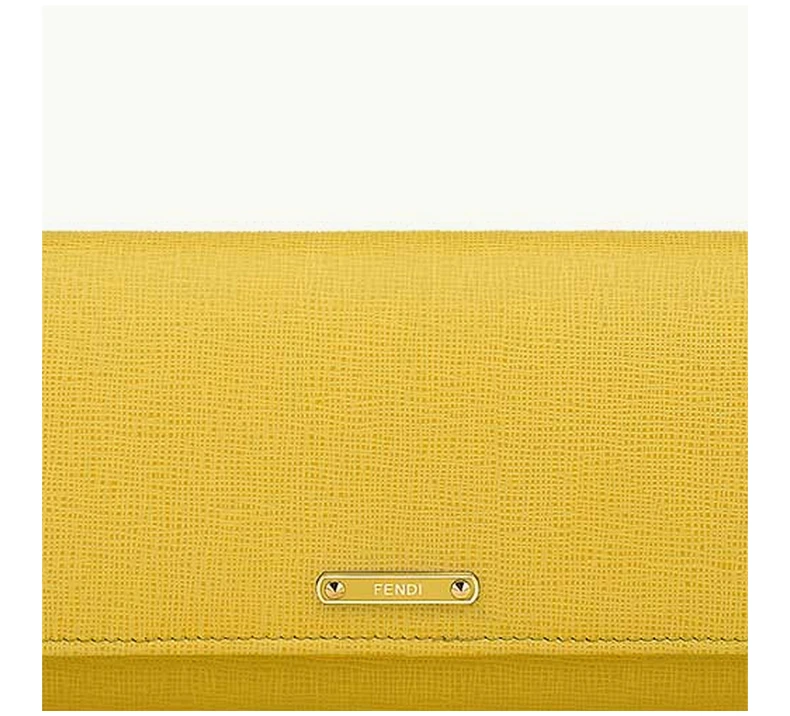 商品[国内直发] Fendi|FENDI 黄色女士零钱包 8M0251-F09-F0A38,价格¥1850,第6张图片详细描述