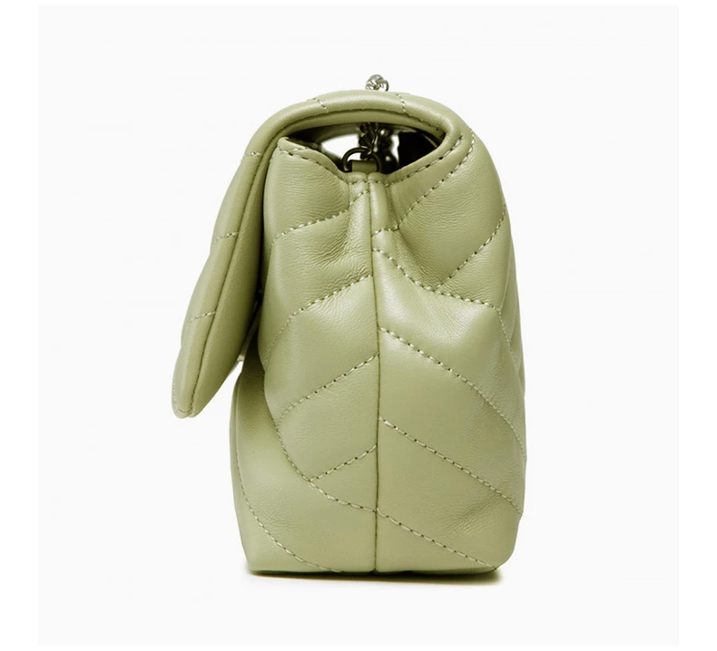 商品Tory Burch|TORY BURCH 女士KiraChevron黑色羊皮绗缝徽标牌小号单肩斜挎包 90460-300,价格¥2521,第6张图片详细描述
