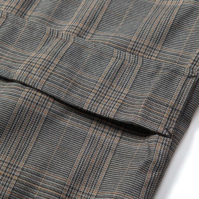 商品Sandro|SANDRO 女士格纹聚酯纤维风衣 R130071P-HOUNDSTOOTH,价格¥896,第11张图片详细描述