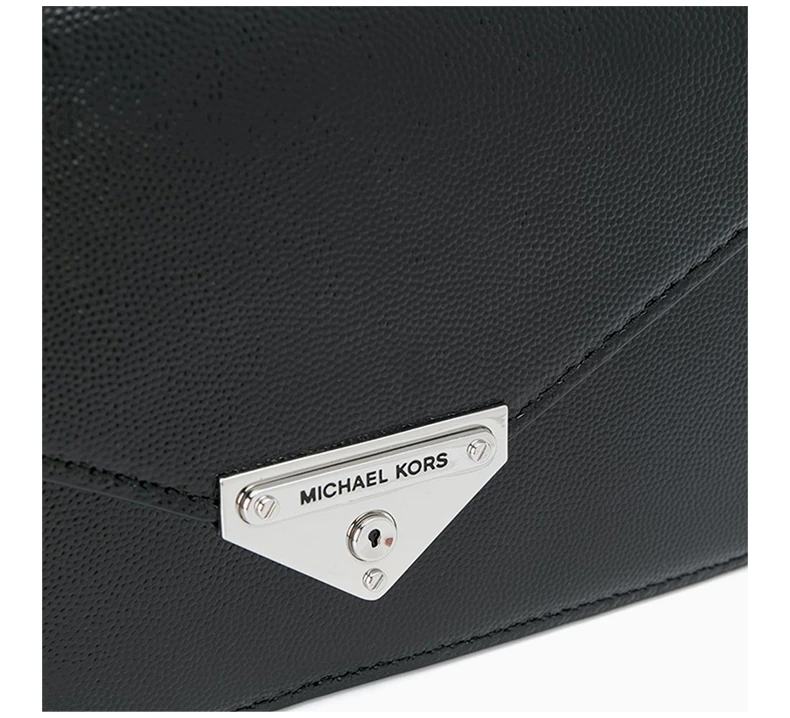 商品[国内直发] Michael Kors|Michael Kors 迈克高仕 女士黑色银扣单肩包 30H9SGHC2A-BLACK,价格¥1023,第6张图片详细描述