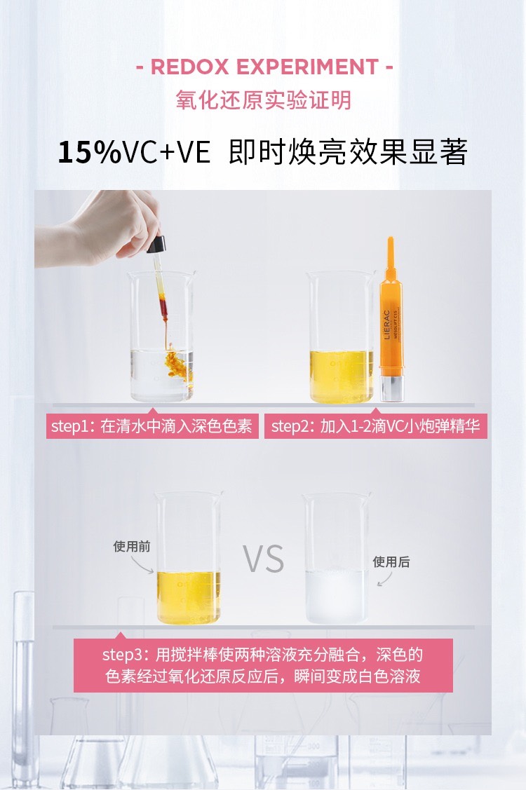 商品Lierac|LIERAC丽蕾克 维C精华��浓缩液15mlx2 提亮肤色,价格¥387,第6张图片详细描述