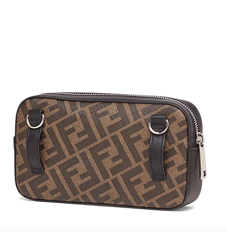 商品[国内直发] Fendi|Fendi 芬迪 男士黑色棕色挎包单肩包 7M0285-A9XS-F19P9,价格¥6115,第6张图片详细描述