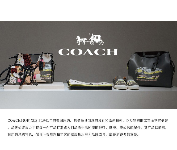 商品[国内直发] Coach|【专柜正品&包邮】Jade26 老花拼色酒神包单肩包 90782IMDJ8,价格¥1527,第10张图片详细描述