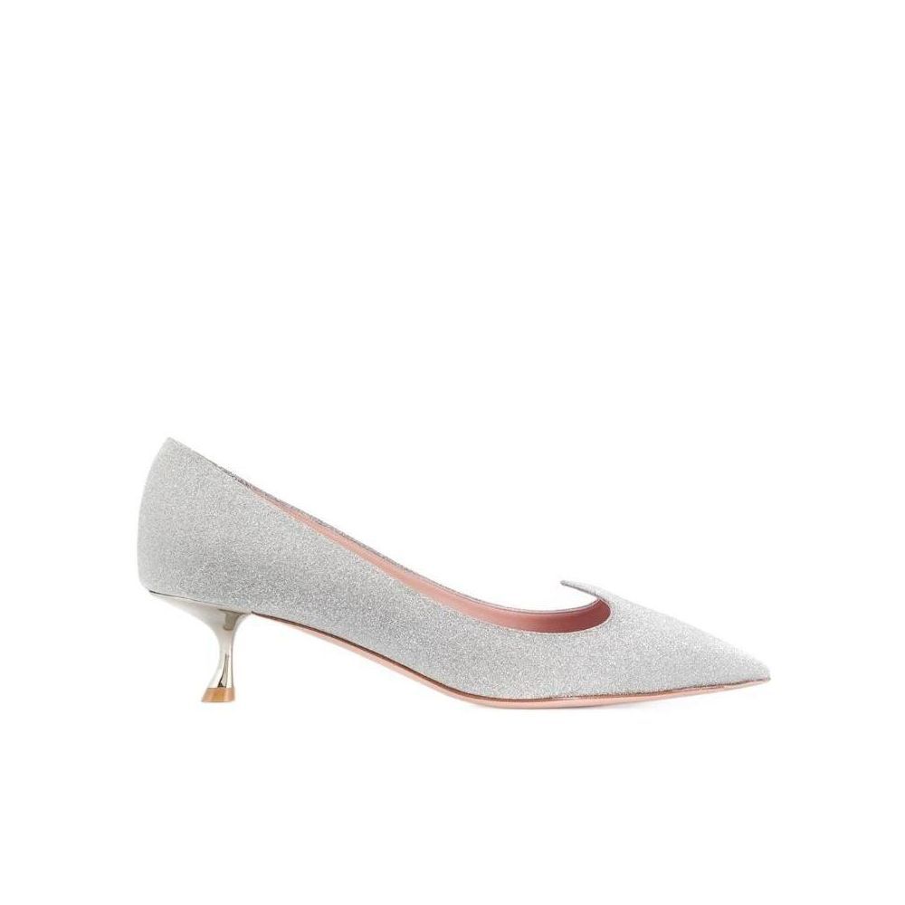 商品Roger Vivier|ROGER VIVIER 女士银色亮面高跟鞋 RVW54324540-J01-B200,价格¥4677,第3张图片详细描述