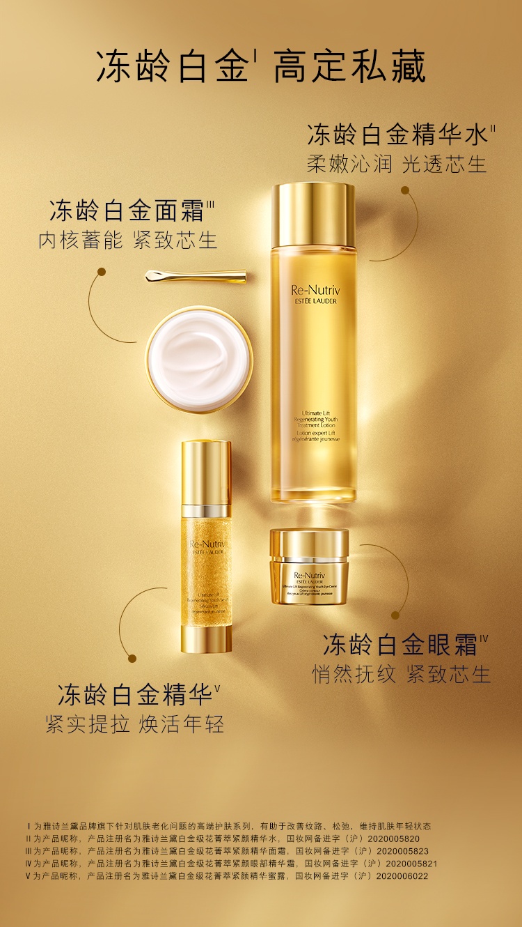 商品Estée Lauder|雅诗兰黛 白金级花菁萃紧颜精华面霜 50ml 4周淡纹 紧致强韧,价格¥1229,第6张图片详细描述