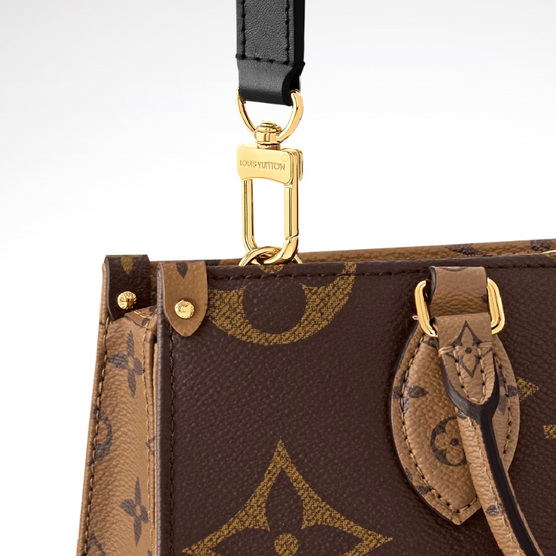 商品Louis Vuitton|【现货】路易威登 女士卡其色涂层帆布标志字母组合可调节肩带手提单肩包 M14236,价格¥21805,第4张图片详细描述