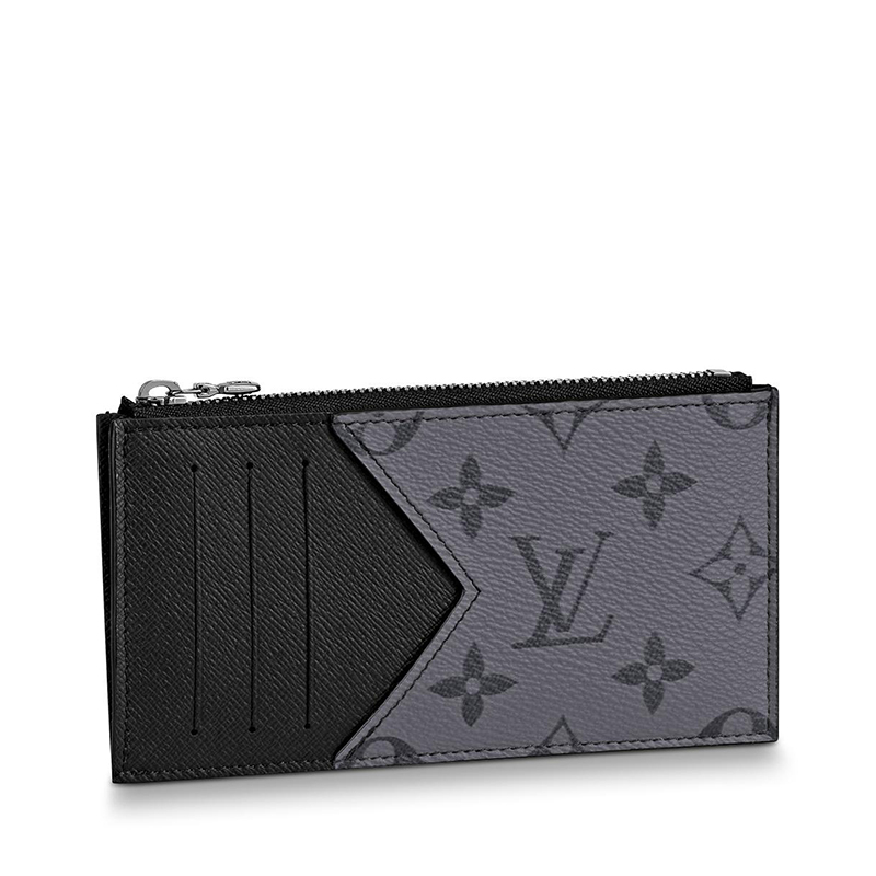 商品Louis Vuitton|【预售十天】Louis Vuitton/路易威登 经典款 男士老花帆布配皮银扣拉链开合零钱包卡夹M69533,价格¥3207,第2张图片详细描述