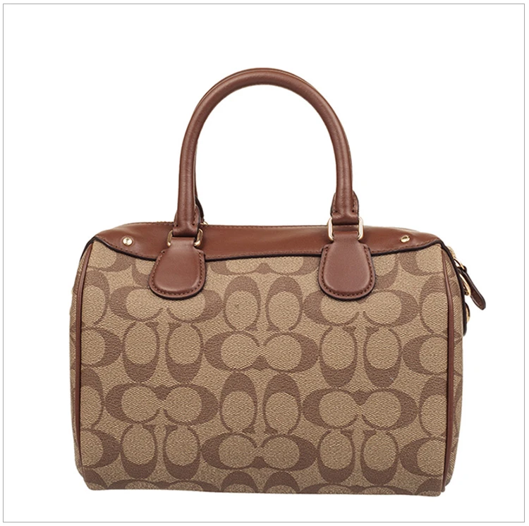 商品Coach|Coach 蔻驰 新款女士皮革棕色手提斜挎波士顿水桶包 F58312IME74,价格¥1160,第10张图片详细描述