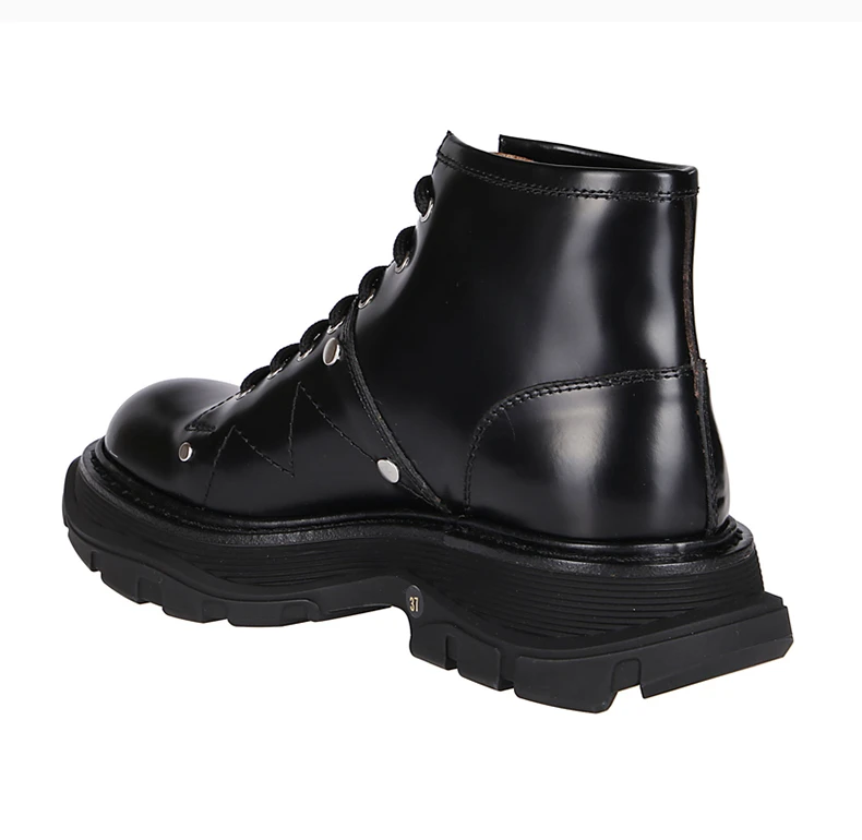 商品[国内直发] Alexander McQueen|ALEXANDER MCQUEEN 黑色女士踝靴 595469-WHZ81-1081,价格¥4192,第6张图片详细描述