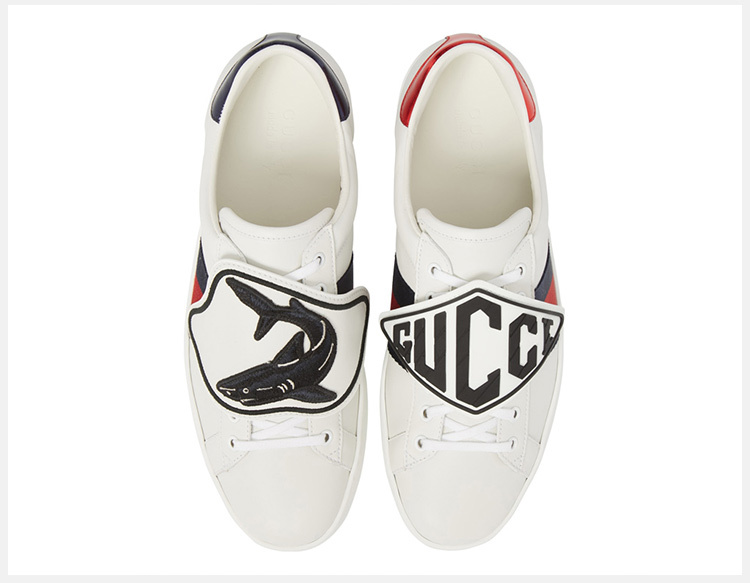 商品[国内直发] Gucci|GUCCI 古驰 男士白色休闲运动鞋 527788-0FI10-9060,价格¥6932,第7张图片详细描述