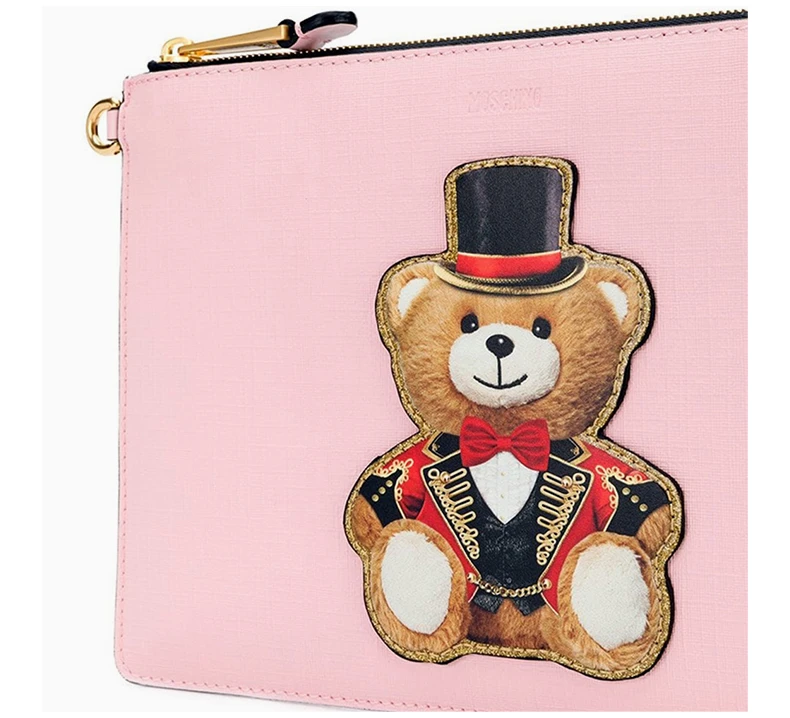 商品[国内直发] Moschino|MOSCHINO 粉色女士手拿包 7A8429-8210-1224,价格¥1249,第6张图片详细描述