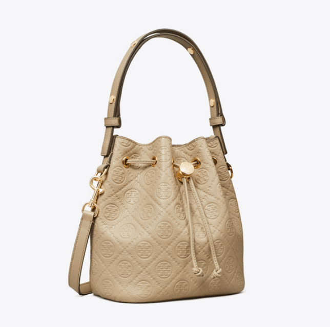商品Tory Burch|TB汤丽柏琦T MONOGRAM中号水桶包女包新款（香港仓发货）,价格¥2999,第44张图片详细描述