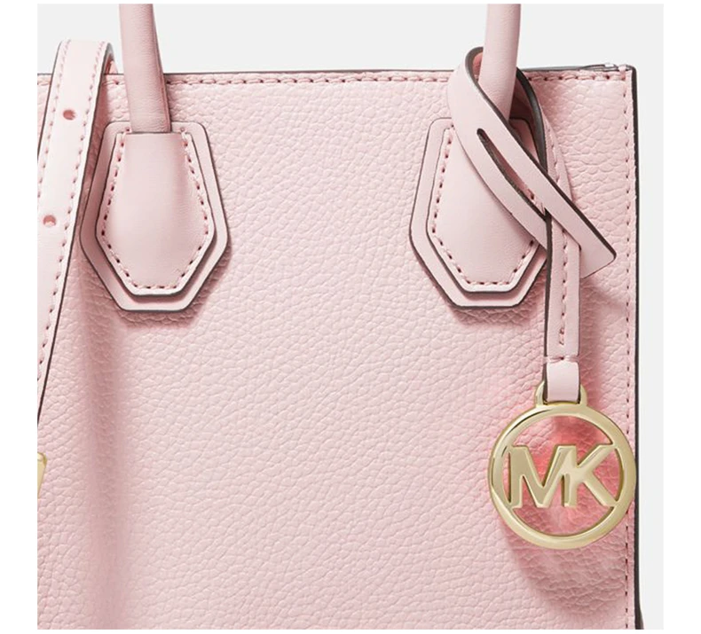 商品[国内直发] Michael Kors|MICHAEL KORS 女士粉色荔枝纹牛皮革单肩斜挎手提包 35S1GM9T0L-POWERBLUSH,价格¥898,第7张图片详细描述