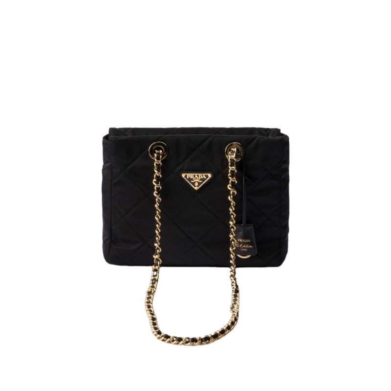 商品Prada|普拉达 女士黑色尼龙金属装饰拉链开合单肩手提包 1BG468_2AOS_F077G_V_COO（三色可选）,价格¥15447,第20张图片详细描述