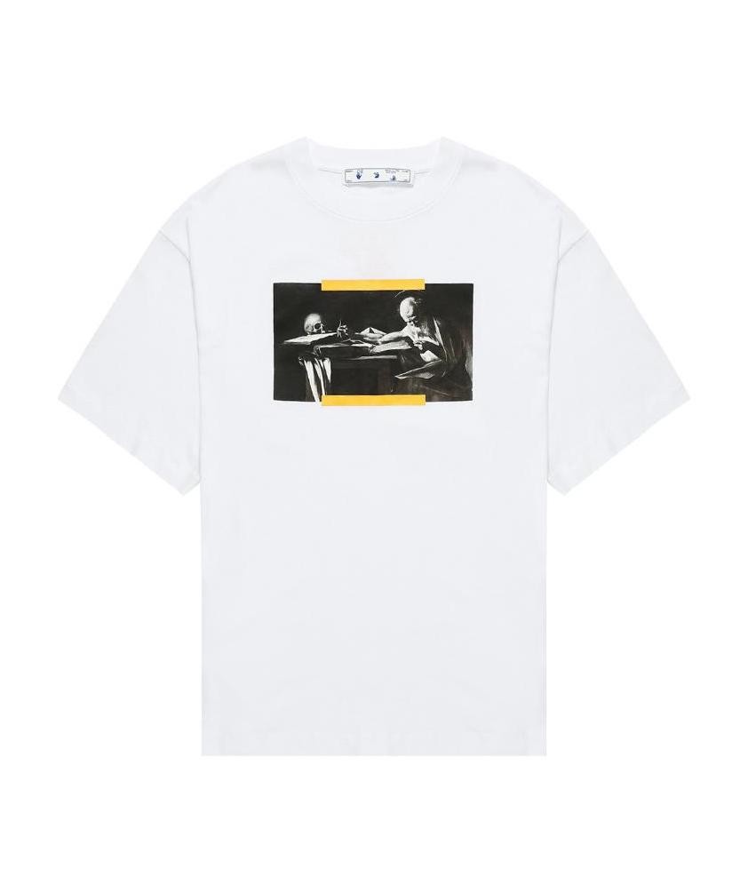 商品Off-White|男印花白棉短袖OMAA120F21JER008-0184（澳门仓发货）,价格¥2319,第5张图片详细描述