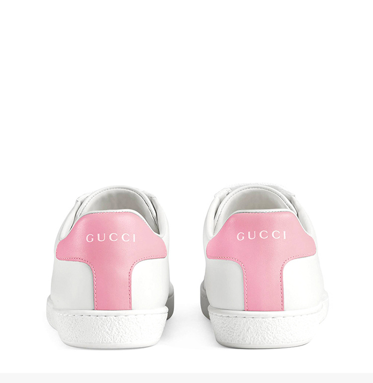 商品Gucci|GUCCI 古驰 女士白色皮质运动鞋 598527-AYO70-9076,价格¥3912,第10张图片详细描述