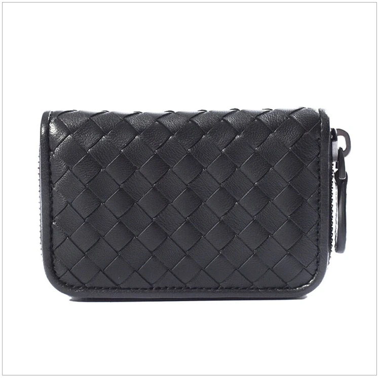 商品[国内直发] Bottega Veneta|BOTTEGA VENETA 黑色男士零钱包 114075-V001N-1000,价格¥2609,第4张图片详细描述