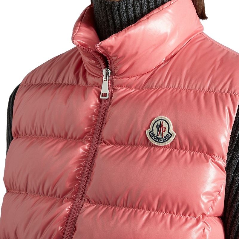 商品Moncler|Moncler/蒙克莱 22年秋冬新款 Ghany系列 珊瑚粉色无袖羽绒服马甲H20931A5250068950539,价格¥5848,第7张图片详细描述