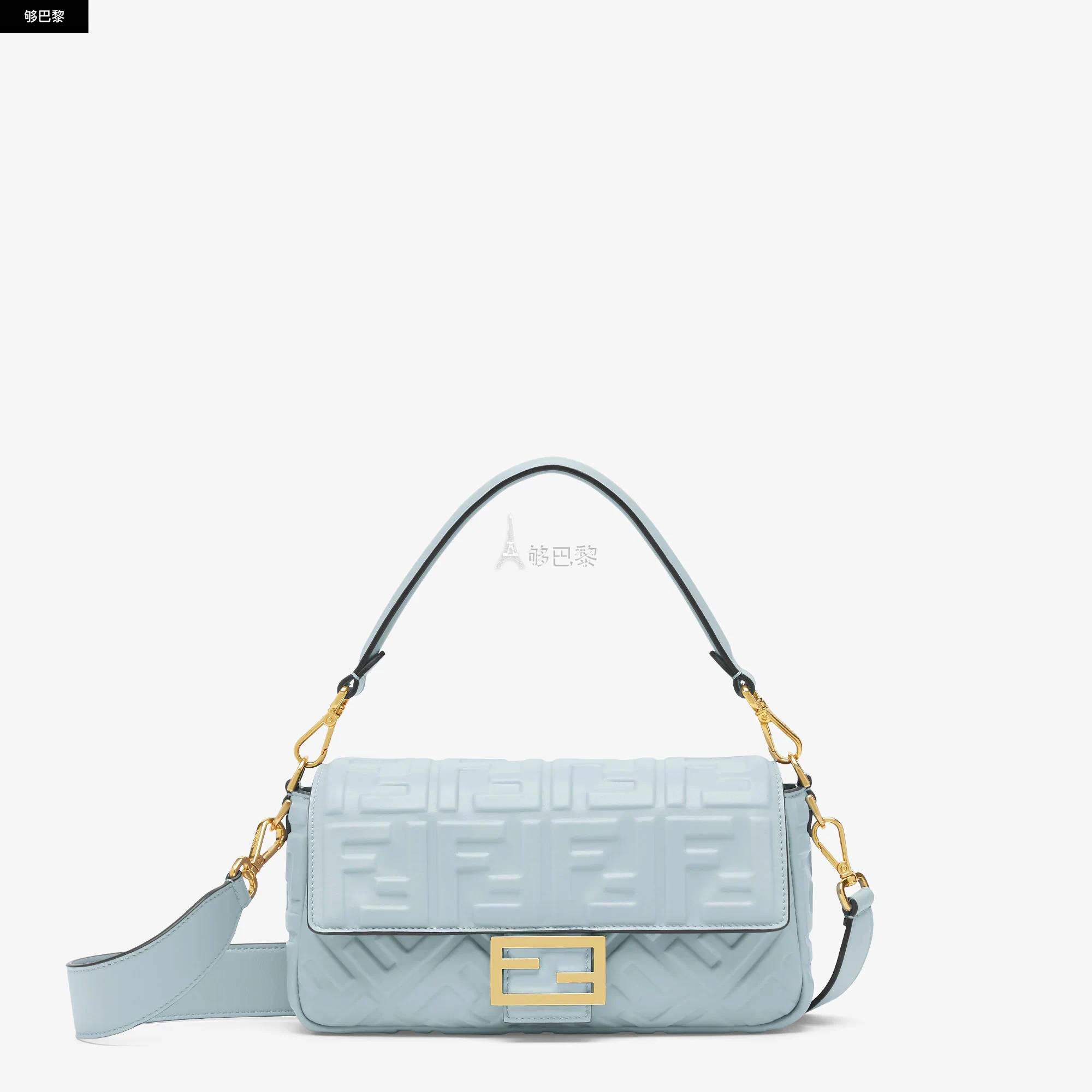 商品Fendi|【预售】 芬迪 25春夏 女士 单肩包 Baguette 8BR600AT57F1NQ8 ,价格¥26683,第3张图片详细描述