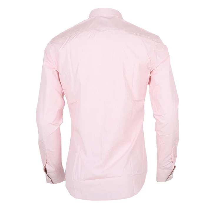 商品Burberry|Burberry 博柏利 男士浅粉色棉质长袖衬衫 3991156,价格¥1095,第15张图片详细描述