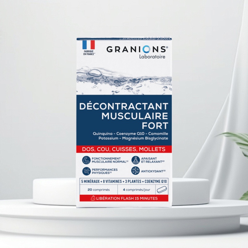 商品Granions|格兰宁强效肌肉松弛剂 20片 缓解肌肉收缩放松减轻疲劳,价格¥177,第2张图片详细描述