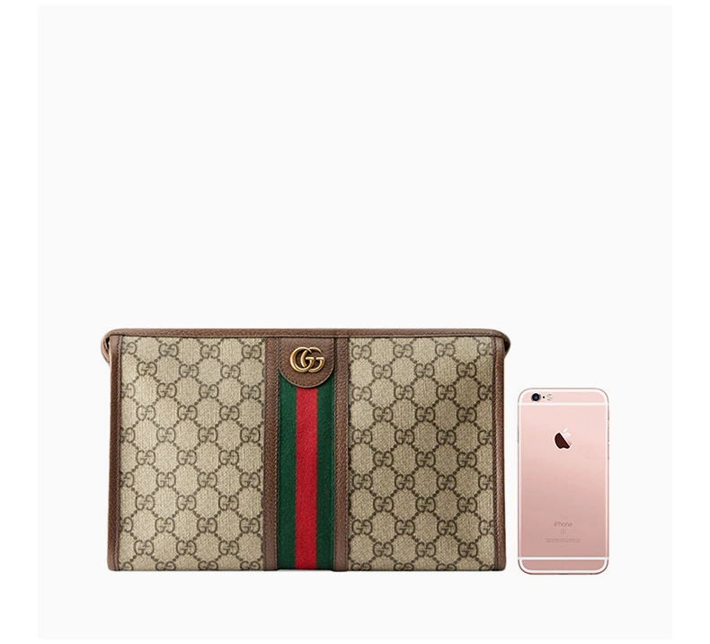 商品[国内直发] Gucci|GUCCI 卡其色男士手拿包 598234-96IWT-8745,价格¥7316,第7张图片详细描述