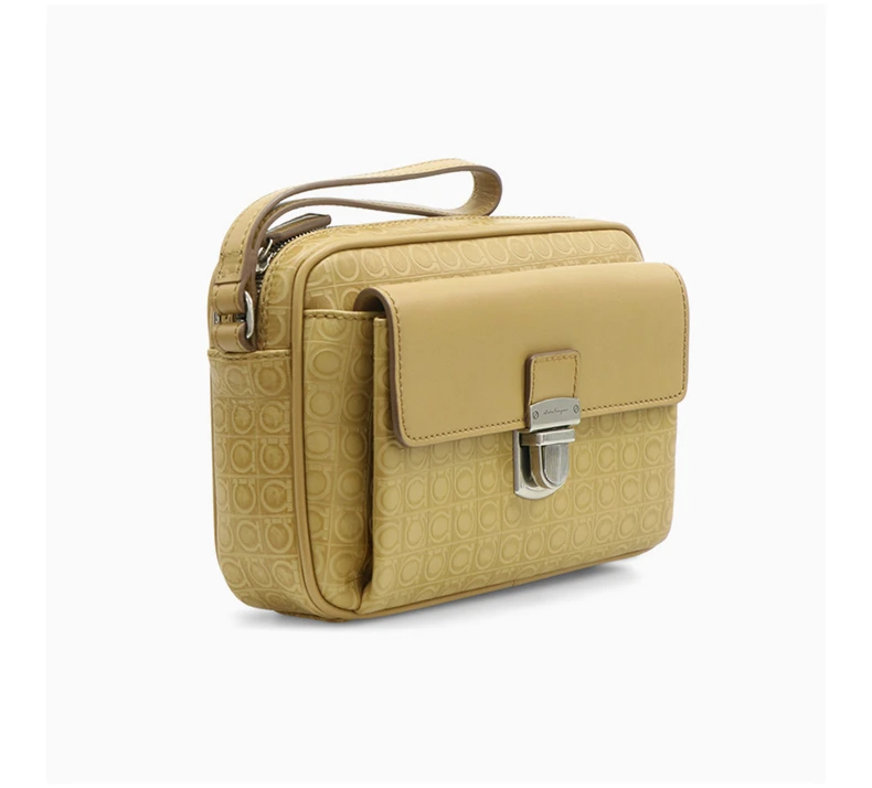 商品Salvatore Ferragamo|SALVATORE FERRAGAMO 米色女士手拿包 24-9694-608810,价格¥3623,第7张图片详细描述