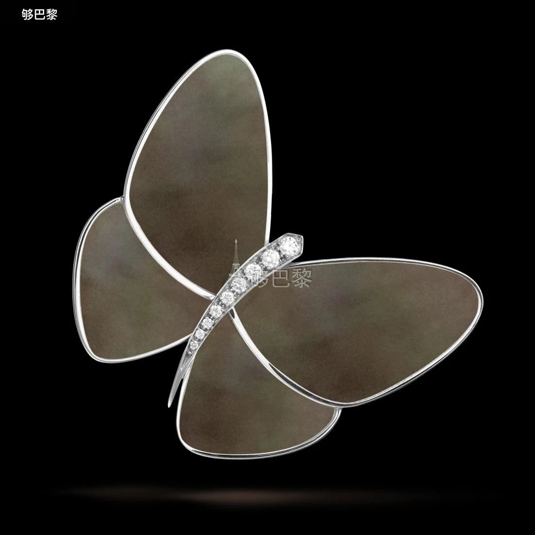 商品Van Cleef & Arpels|包邮包税【预售7天发货】 VCA梵克雅宝 23秋冬 女士 胸针 Butterfly胸针 VCARA64300,价格¥135881,第4张图片详细描述