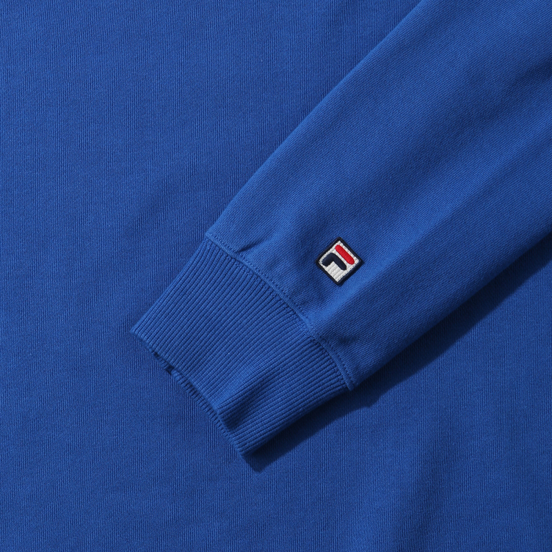 商品Fila|【享贝家】FILA男士宽松版型圆领运动衫卫衣黑色/蓝色FS2POD3127X（特价活动款）,价格¥155,第15张图片详细描述