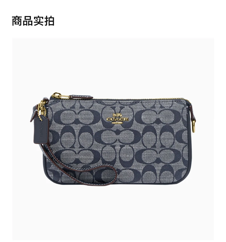 商品Coach|COACH 蓝色女士手拿包 CH149IMDEI,价格¥932,第4张图片详细描述