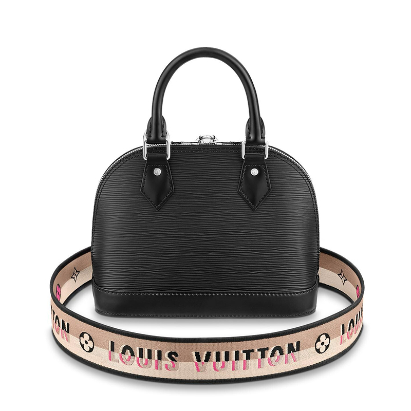 商品Louis Vuitton|预售十天 Louis Vuitton/路易威登 22春夏新款ALMA BB系列 女士黑色粒面牛皮革银锁银扣单肩斜跨手提包M59217,价格¥16484,第5张图片详细描述