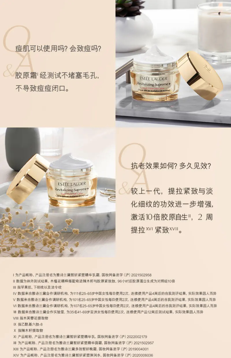 商品Estée Lauder|雅诗兰黛智妍面霜30ml/50ml/75ml清爽款/滋润款淡纹修护抗老【香港直邮】,价格¥220,第3张图片详细描述