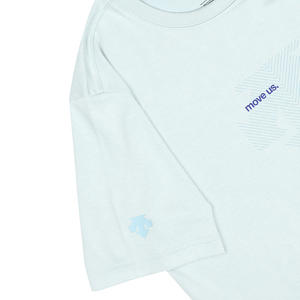 商品DESCENTE|【享贝家】DESCENTE 迪桑特 线条纹标短袖T恤 SM323UTS76-USBL 浅蓝色（现采购商品，下单后12天内发货）,价格¥363,第8张图片详细描述