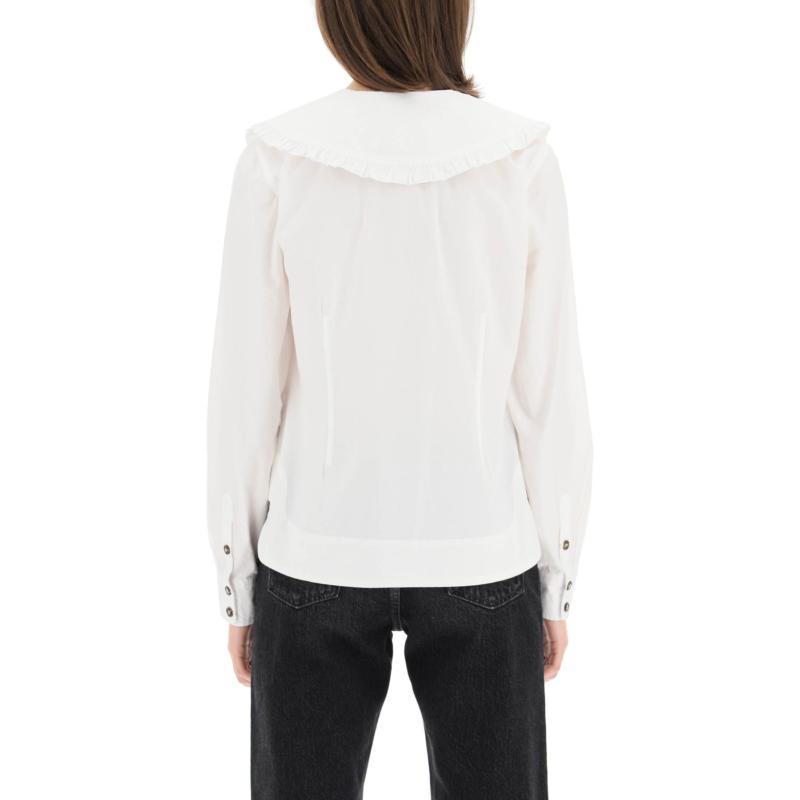 商品Ganni|GANNI 白色女士衬衫 F5778-151,价格¥775,第6张图片详细描述