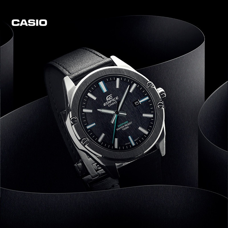 商品[国内直发] Casio|卡西欧手表EDIFICE 轻薄系列 简约三针设计 100米防水  日期显示 功能,价格¥991,第3张图片详细描述
