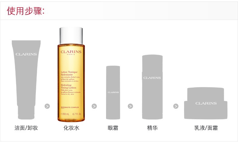 商品Clarins|娇韵诗黄水化妆水爽肤水400ml,价格¥271,第8张图片详细描述