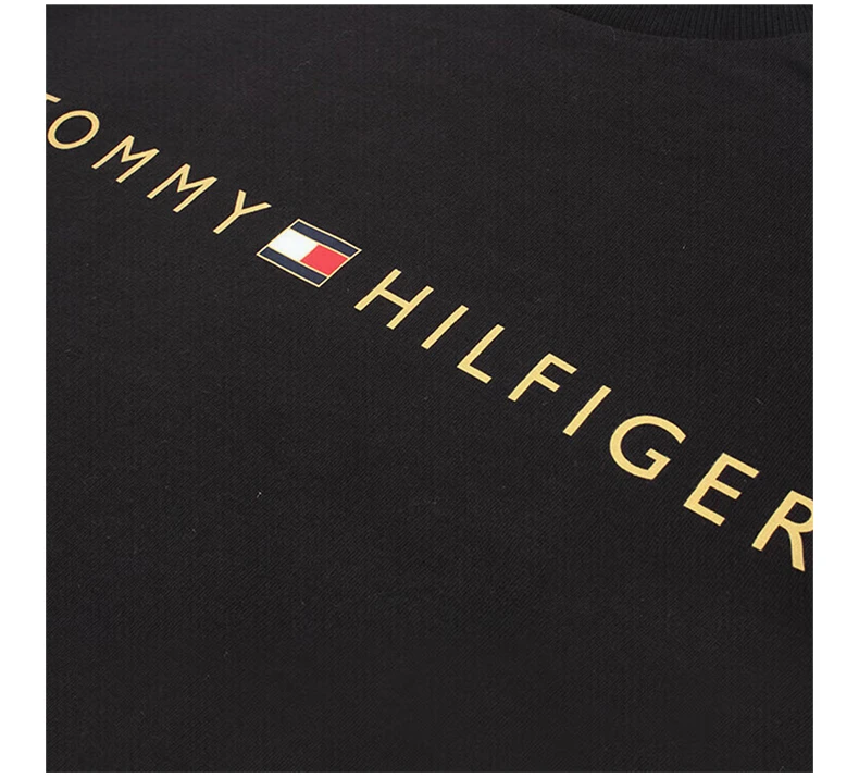 商品[国内直发] Tommy Hilfiger|TOMMY HILFIGER 男士黑色棉质卫衣 09T3896-001,价格¥404,第7张图片详细描述
