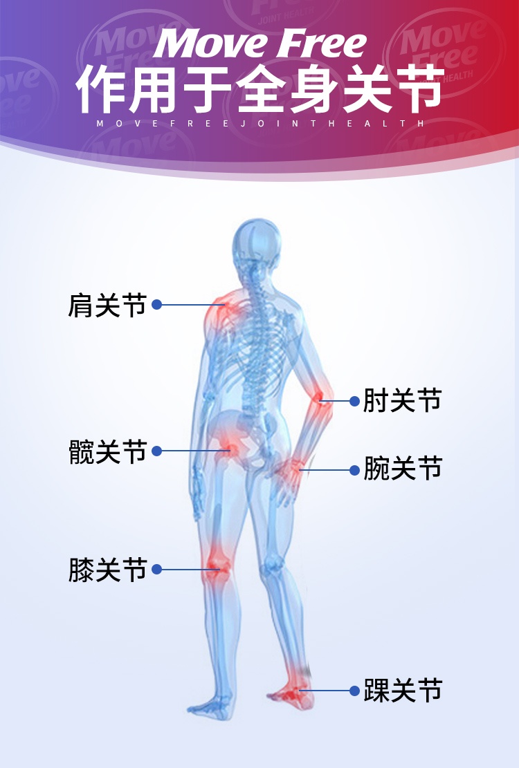 商品Move Free|【美国直邮】Move Free维骨力软骨精华素 白瓶75粒【包邮包税】,价格¥250,第11张图片详细描述