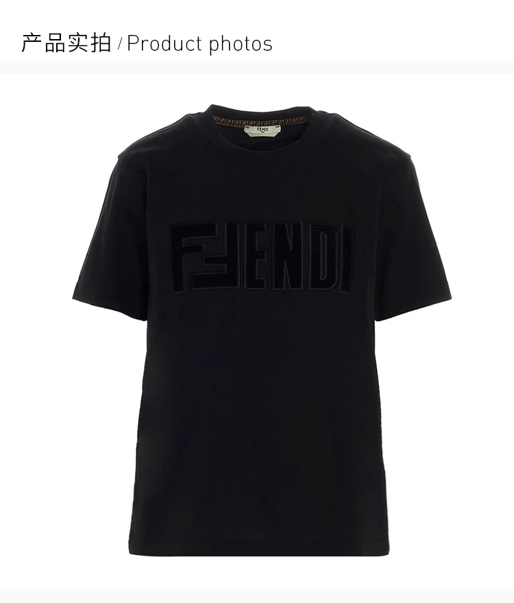 商品Fendi|FENDI 女士黑色短袖 FS7254-AD8Z-F0GME,价格¥2791,第4张图片详细描述