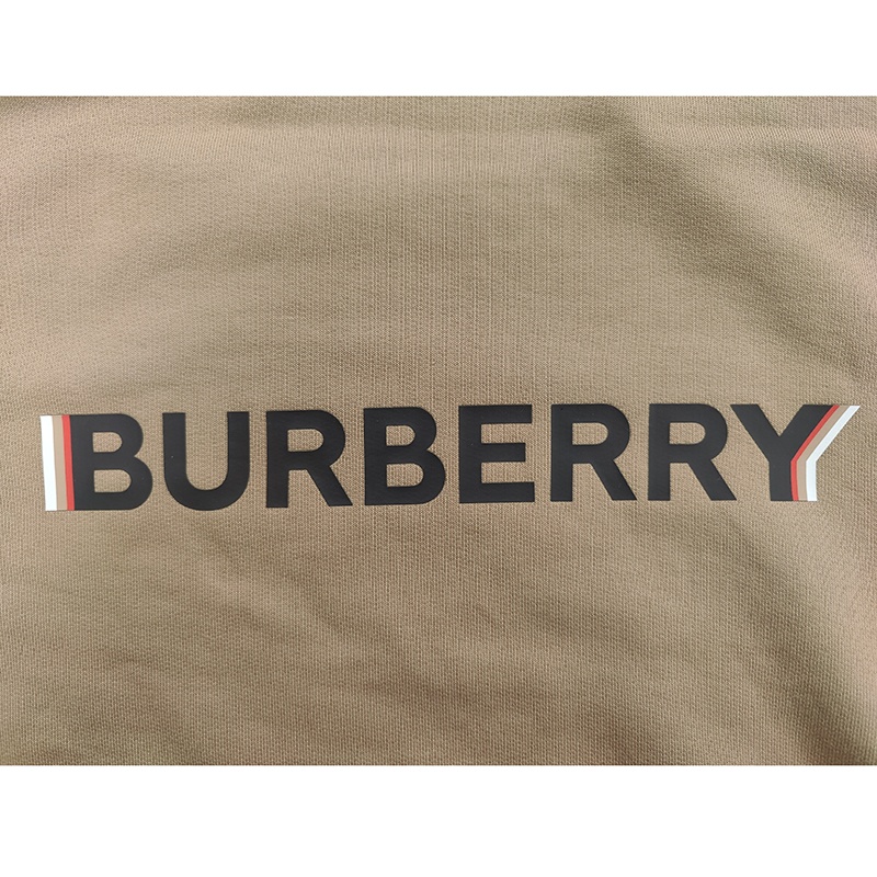 商品Burberry|BURBERRY/博柏利 女士驼色棉质徽标字母无帽卫衣,价格¥1359,第3张图片详细描述