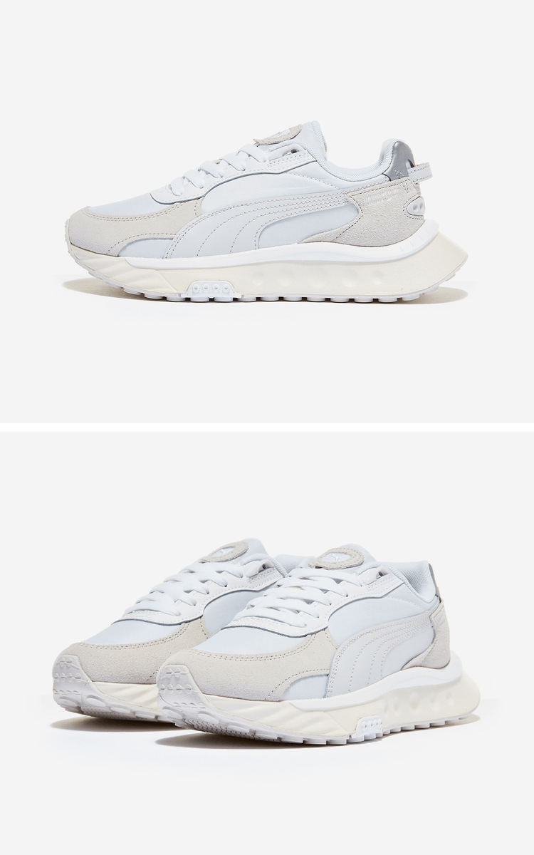 商品Puma|【Brilliant|包邮包税】彪马 Wild Rider KR Reflective  运动鞋 SNEAKERS  PKI38500101 Puma White-Nimbus Cloud,价格¥281,第2张图片详细描述