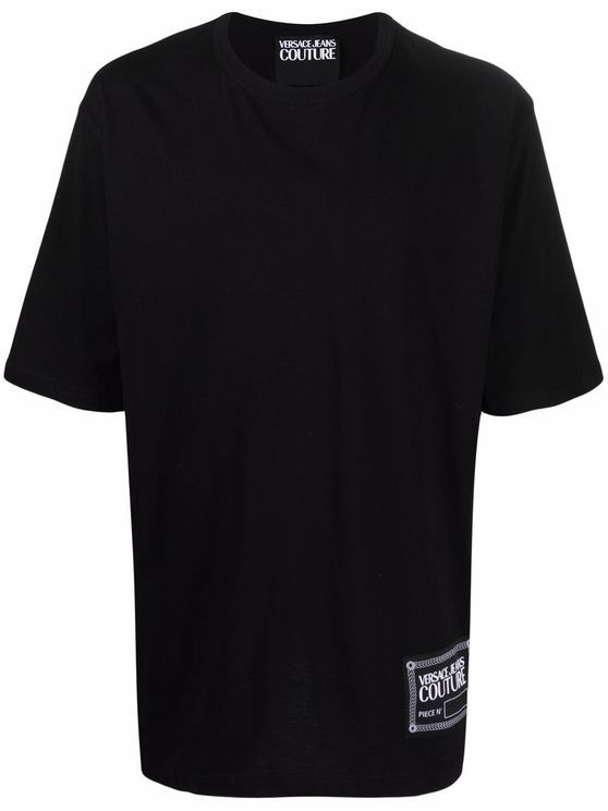 商品[国内直发] Versace|VERSACE JEANS 男士T恤黑色 72GAHT18-CJ00O-899,价格¥336,第1张图片详细描述