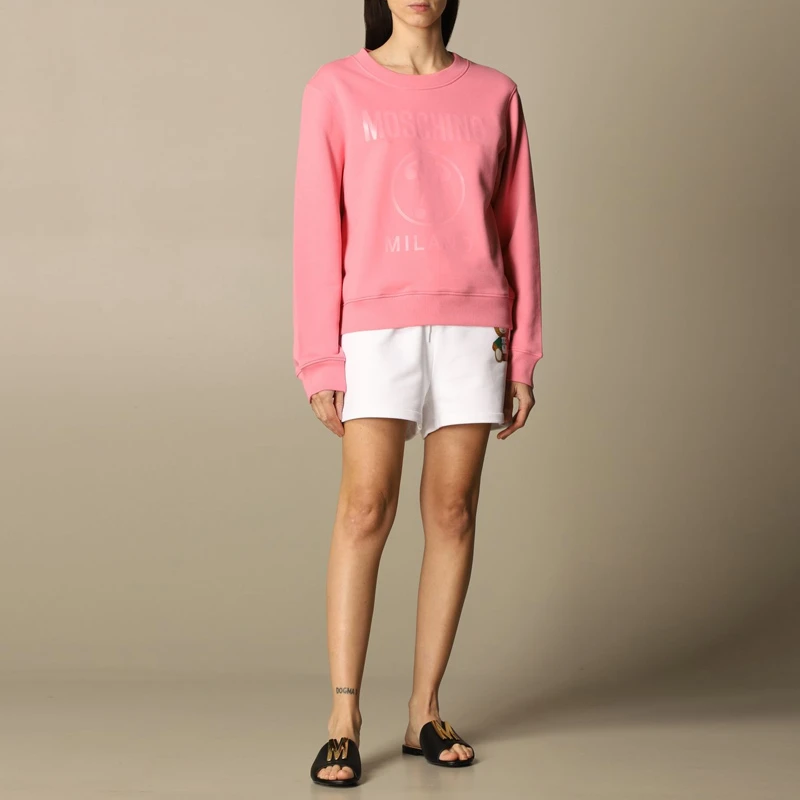 商品Moschino|MOSCHINO 女士粉色棉质卫衣 1718-0527-1207,价格¥1055,第2张图片详细描述
