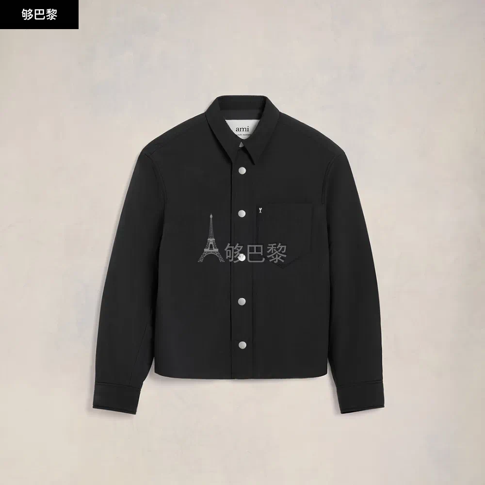 商品AMI|【预售】 AMI PARIS 25春夏 男士 长袖衬衫 Surchemise Ami de Coeur Ouatinée HJK237.PA0009001 ,价格¥4993,第6张图片详细描述